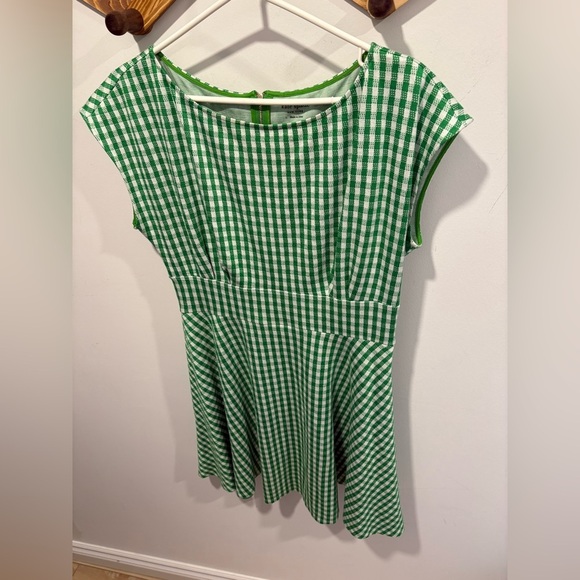 KATE SPADE -Jazzy Gingham Ponte Fiorella Dress - Picture 2 of 9